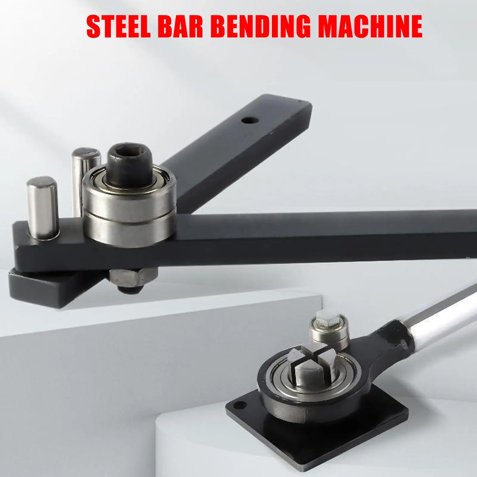 Rafford 1 PcsManual Steel Bender Tool High Strength Bearing Bending Machine Smooth Operate for 2-8mm Rebars and Wire Bending