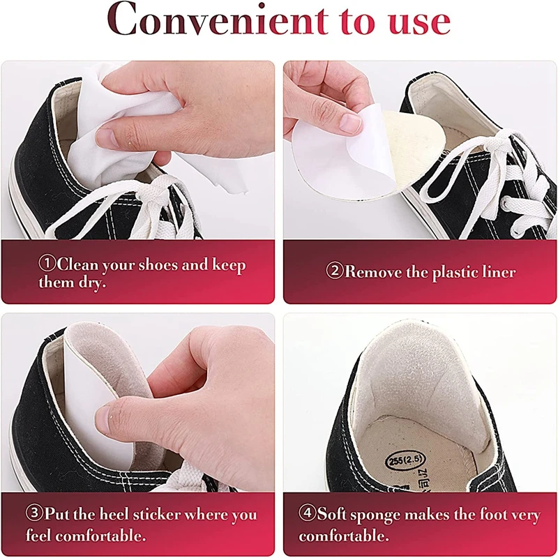 1 Paar Hoge Hak Kussen Sneakers Pads Hak Liners Grips Voetverzorging Protector Inlegzolen Stickers Voor Losse Schoenen Hak vrouwen Mannen