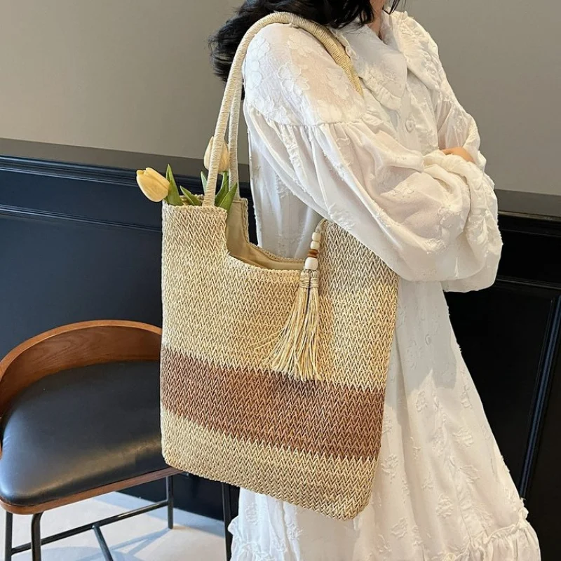 

Elegant Designer Shoulder Bag For Women - Soft Leather Crossbody Handbag Gold Accents Evening Party Tote