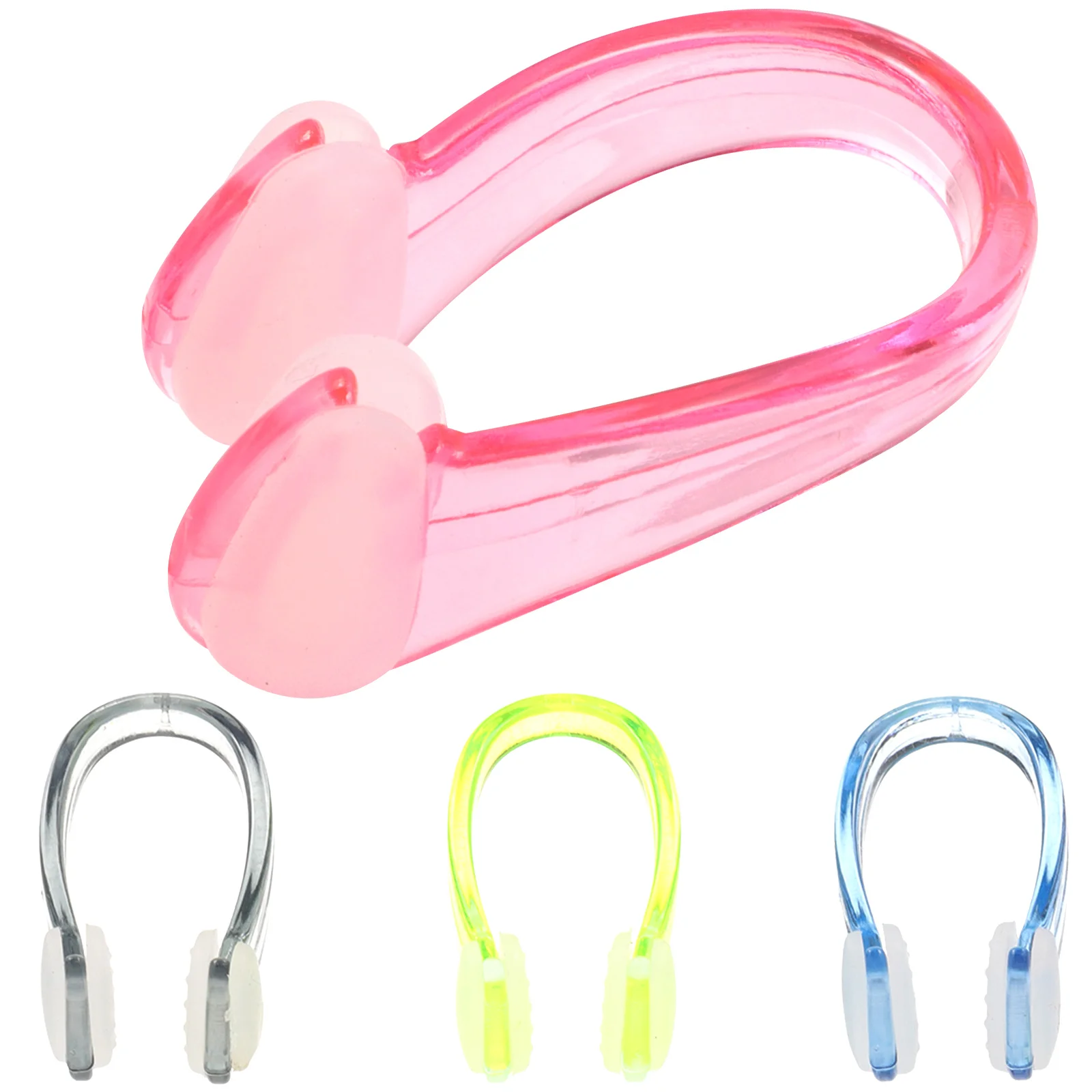 

4 Pcs Protector Waterproof Nose Clip Child Kids Swim Silicone Plugs for Adult Swimming