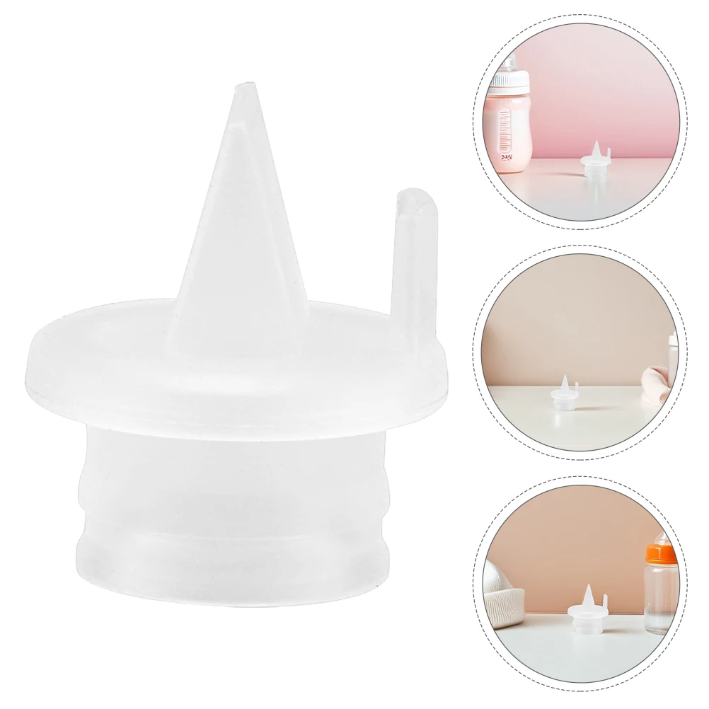 

10 Pcs Breast Pump Accessories Counterflow Valve Duckbill Silicone Safe Non Toxic Hand Electric Pump Frosted Transparent