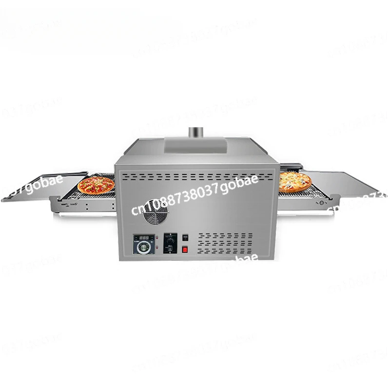 12 Inch Hot Air Circulation Outdoor Pizza Oven Electric Heating Gas Crawler Pizza Oven Chain Pizza Oven Commercial