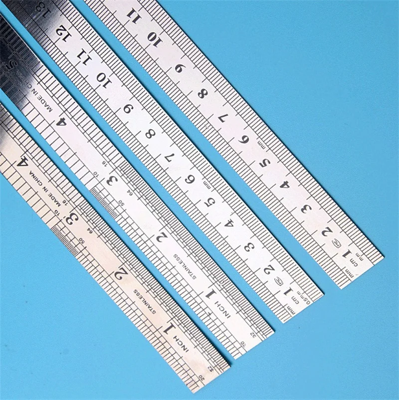 15cm Stainless Steel Staight Ruler Inch CM Double Sise Scale Measuring Tool Artist Student Drawing Supply School Stationery Gift