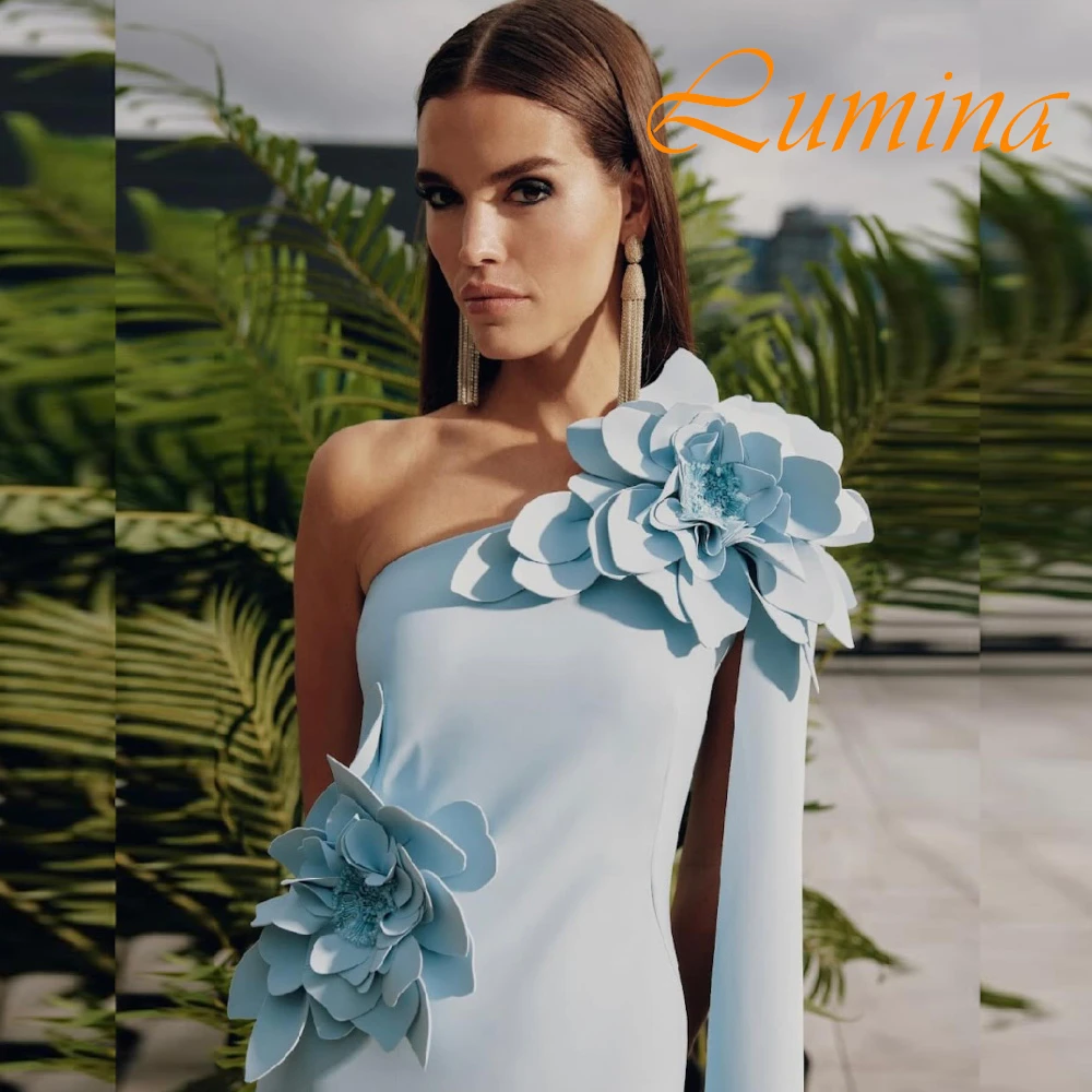 

Customized High Quality Jersey Mermaid Evening Dress Elegant One Shoulder Prom Dress Classic Sweep Train Special Occasion Gowns