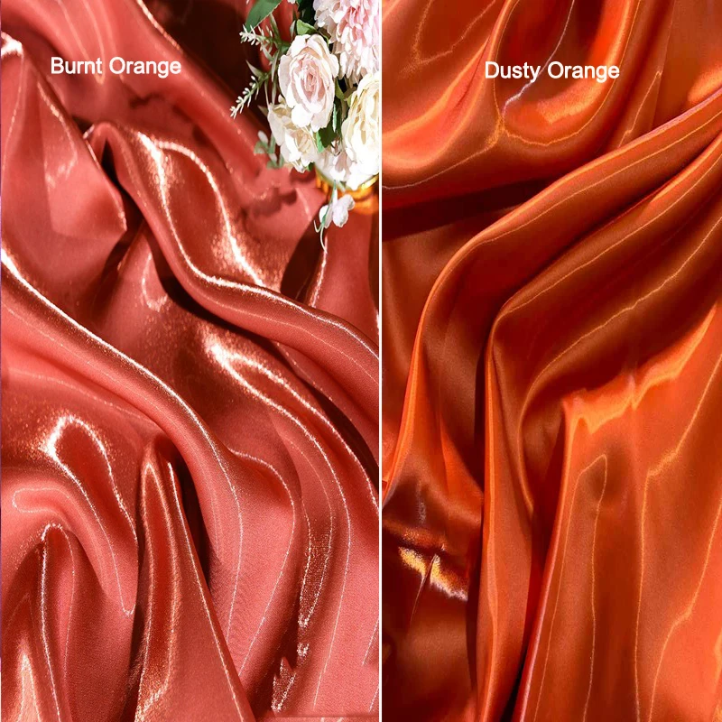 Luxury Glossy Metallic Liquid Satin Fabric Galaxy Water Gloss Satin Fabric for Dress Suit Barbie Dress Clothing Designer Materia