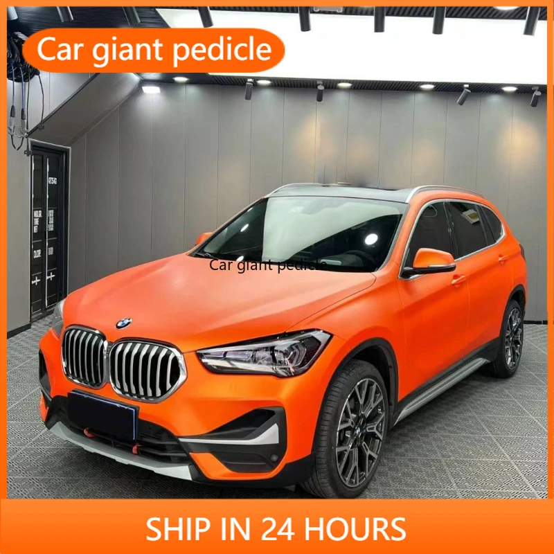 

Highest quality Matte metallic orange vinyl Wrap Film Car Wrap Film Non degumming Non fading quality Warranty 1.52M*17M roll