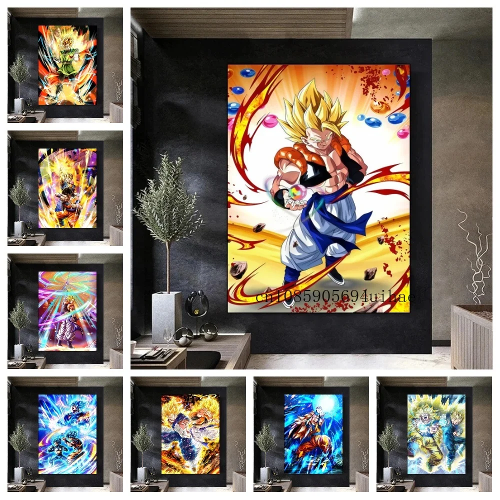 

Bandai Classic Anime Dragon Ball Son Goku Canvas Painting Poster Wall Art Print Cartoon Decorative Pictures for Living Room Gift