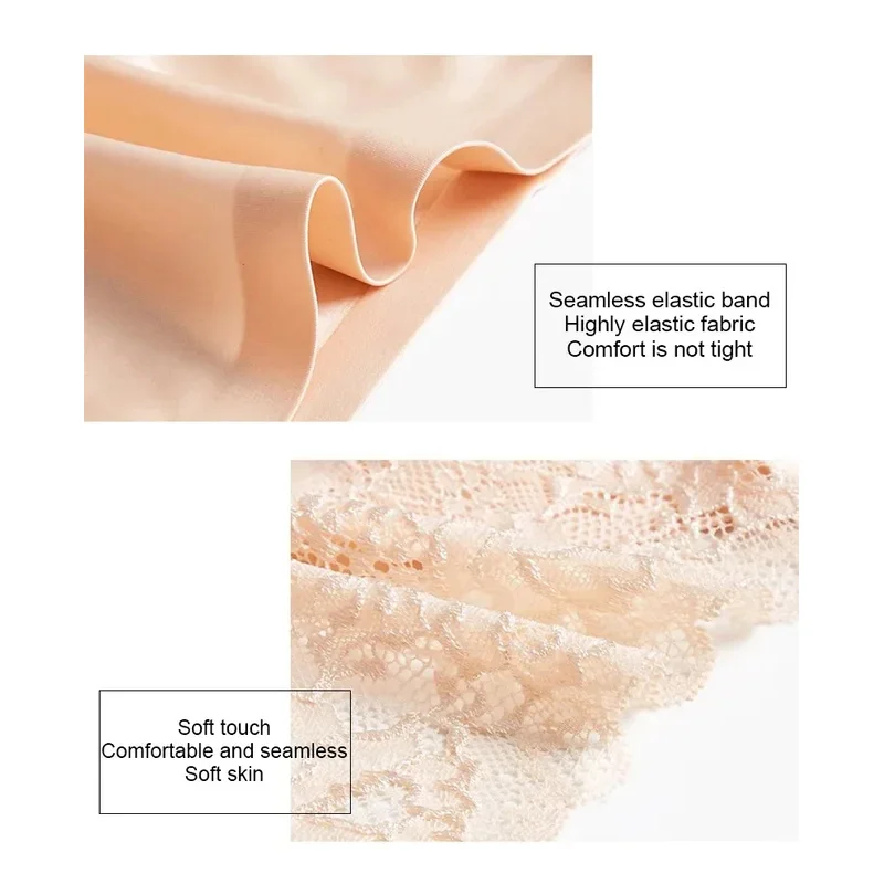 1/2/3ks Dámské kalhotky Vynikající krajkové spodní prádlo Sexy spodní prádlo Velké velikosti Sladké hedvábné saténové kalhotky Měkké útulné kalhotky - náhled 3