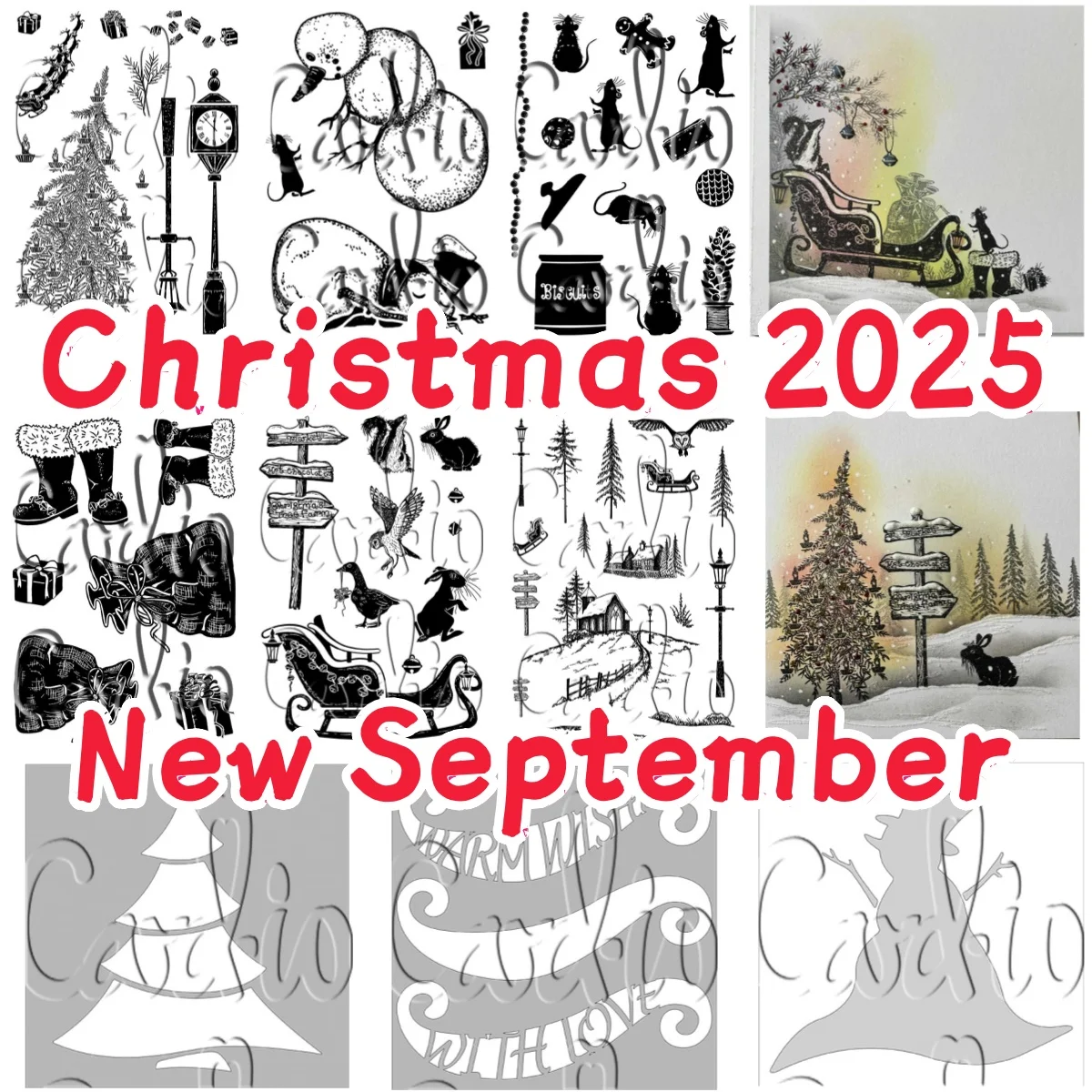 

Christmas Chimes Village Mouse Boots Metal Cutting Die Tree Snowman Stencil for DIY Making Card Scrapbook Craft 2025 Winter