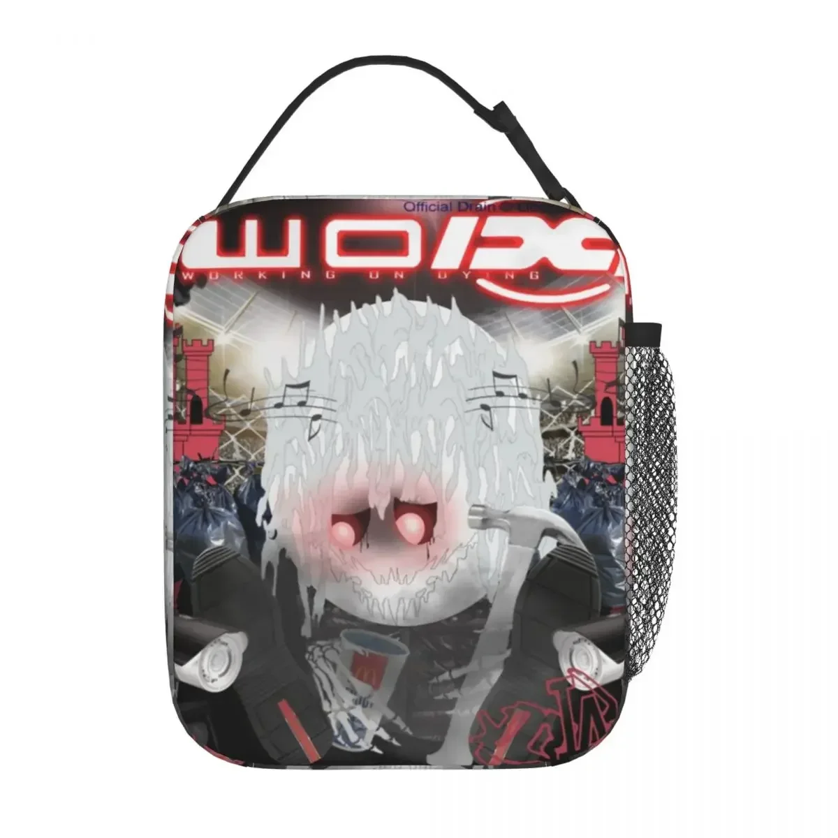 Bladee Drain Gang Working On Dying Wodg Insulated Lunch Bags Cooler Bag Reusable High Capacity Lunch Box Tote Food Bag Beach