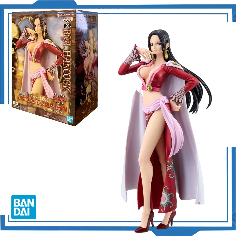 Bandai Original Banpresto Anime One Piece DXF Boa Hancock 17CM PVC colección de figuras de acción modelo ornamento juguete