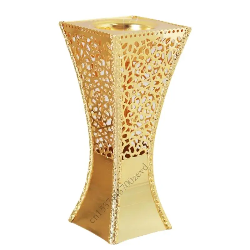 Medio Oriente Hollowout Incienses metal Charcoal Bakhoor Burners para musulmanes Islamics Aromatherapies Hornaces P9YB