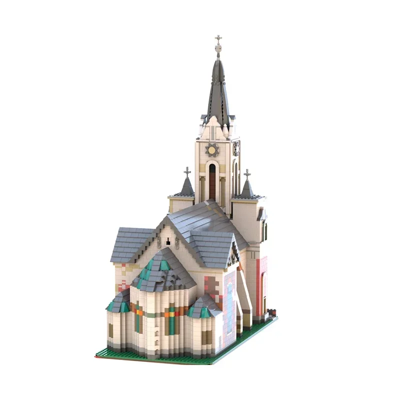 YcMoc Building Blocks Architectural Model Series Ascension Cathedral Technology Bricks DIY Toys For Kids Children Gifts