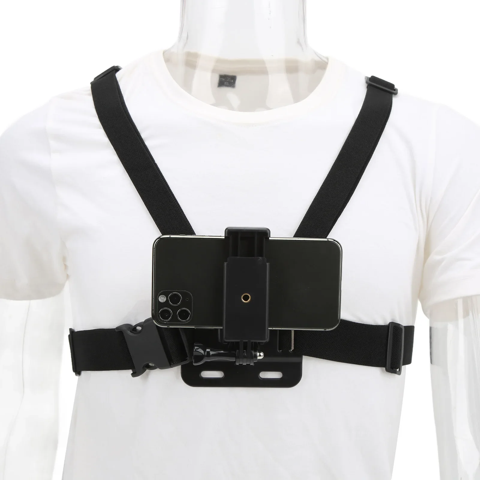 Adjustable Action Camara Chest Strap Outdoor Live Mobile Phone Chest Strap Chest Mount Harness Chesty Strap for  Osmo Action