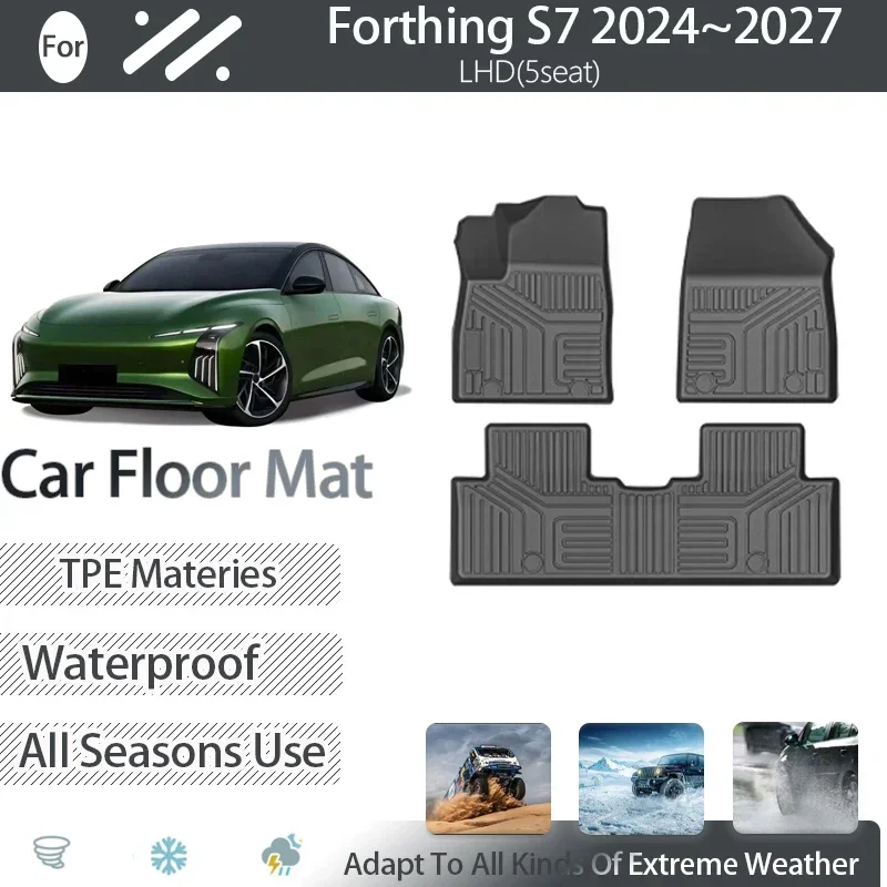 

Car Floor Mats For Dongfeng Fengxing Forthing S7 2024 2025 2026 2027 5seat Waterproof Covers Foot Carpet LHD Pad Auto Acesssorie