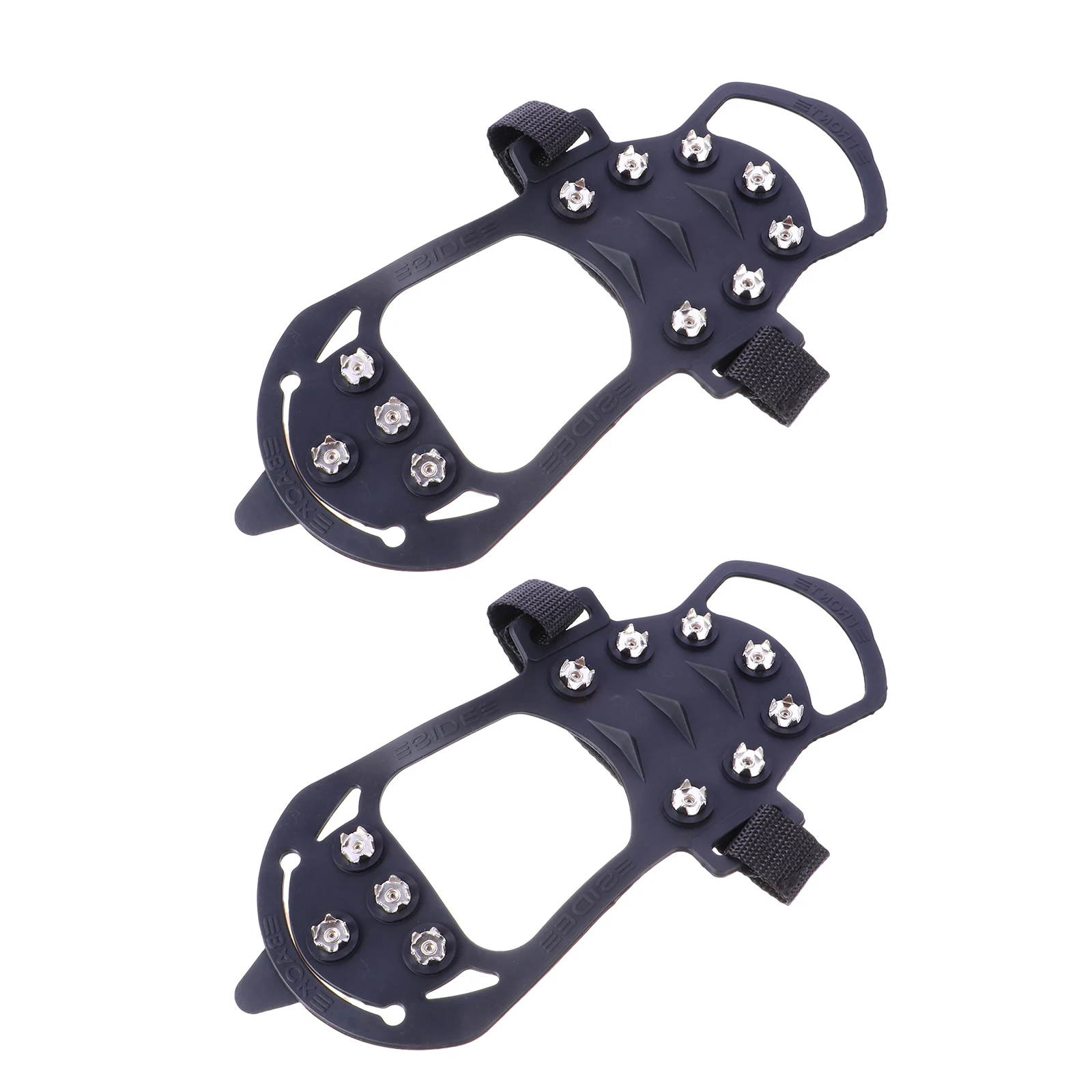 2Pcs Anti-Skid Ice Cleats Silica Gel Metal Winter Shoe Covers Non-Slip Outdoor Ice Grippers for Boots Sports Casual Dress Shoes