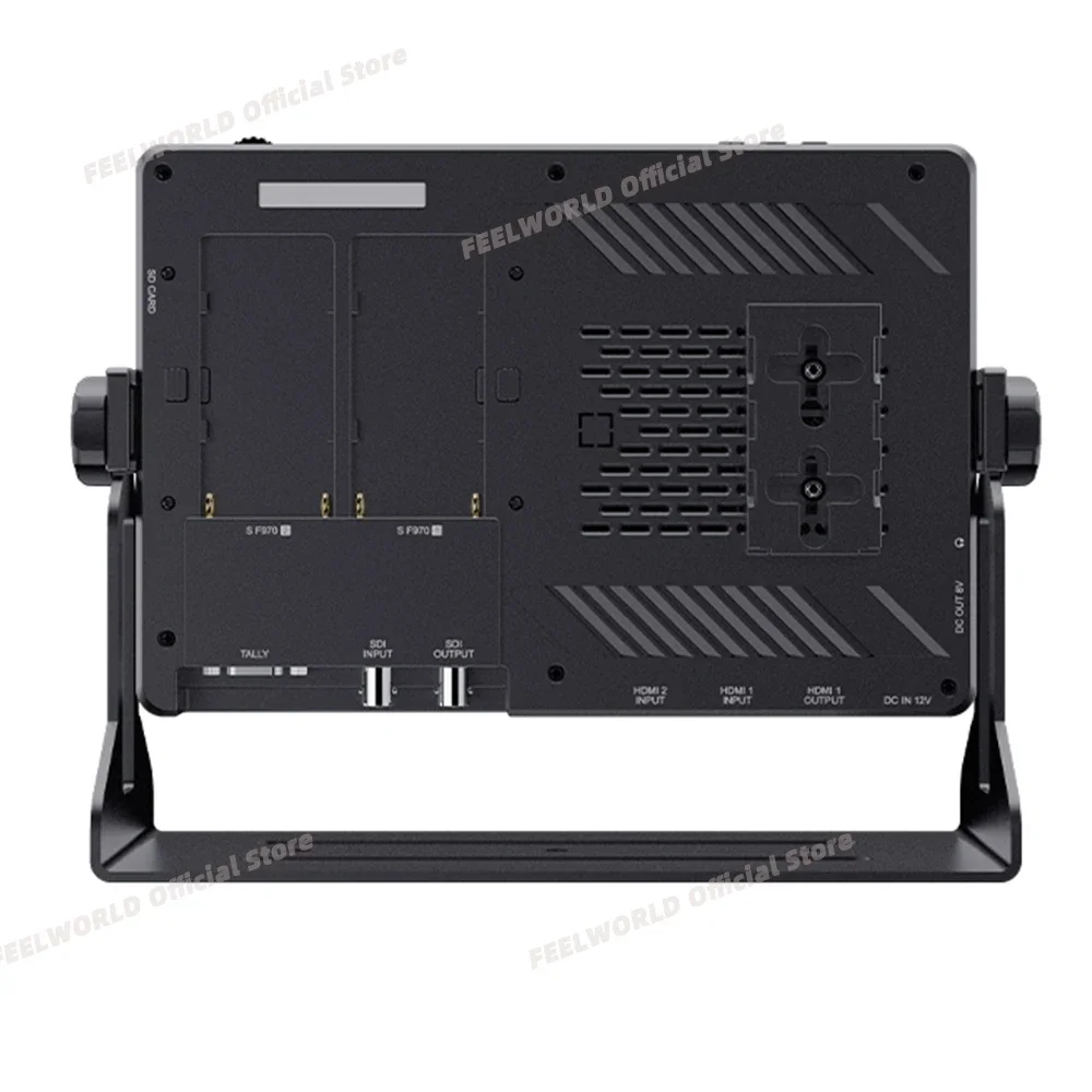 FEELWORLD LUT11S 10.1 polegadas 3G-SDI HDMI DSLR câmera monitor de campo com F970 externo 2000nit ultra brilhante IPS touch screen 3DLUT