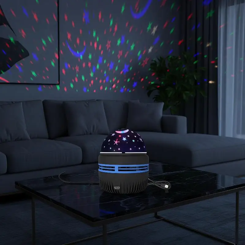 Hoyytu Dimmable LED Starry Sky Projector Lamp 5V USB Powered Soft Glow Night Light for Bedroom Living Room Decor