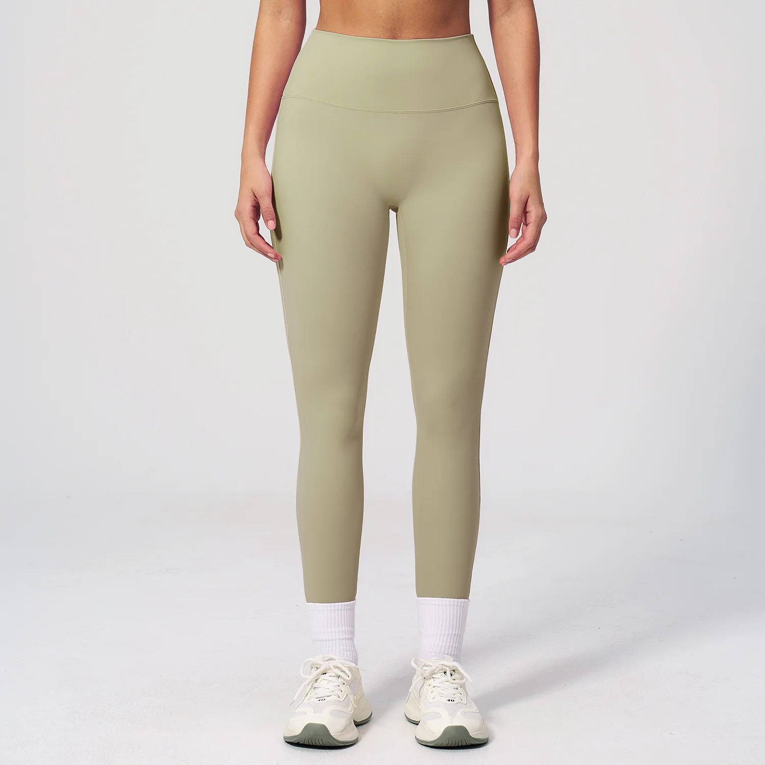 Fitness Leggings Women Sport Pants High Waist Elastic Solid Yoga Leggings Gym Jogging Quick Dry Push Up Slim Pants Female Tights