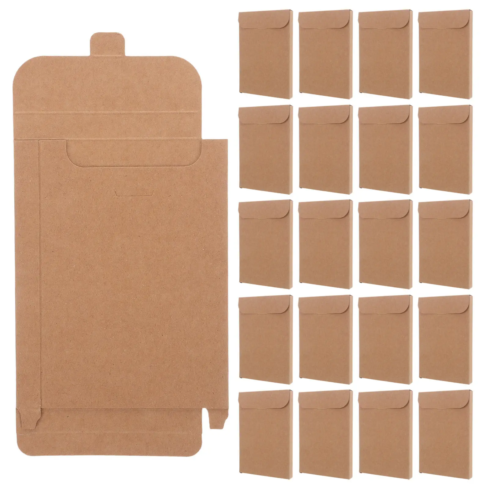 50pcs-sturdy-kraft-paper-postcard-organizer-box-timeless-design-for-cardstock-envelopes-small-keepsakes-office-storage-home