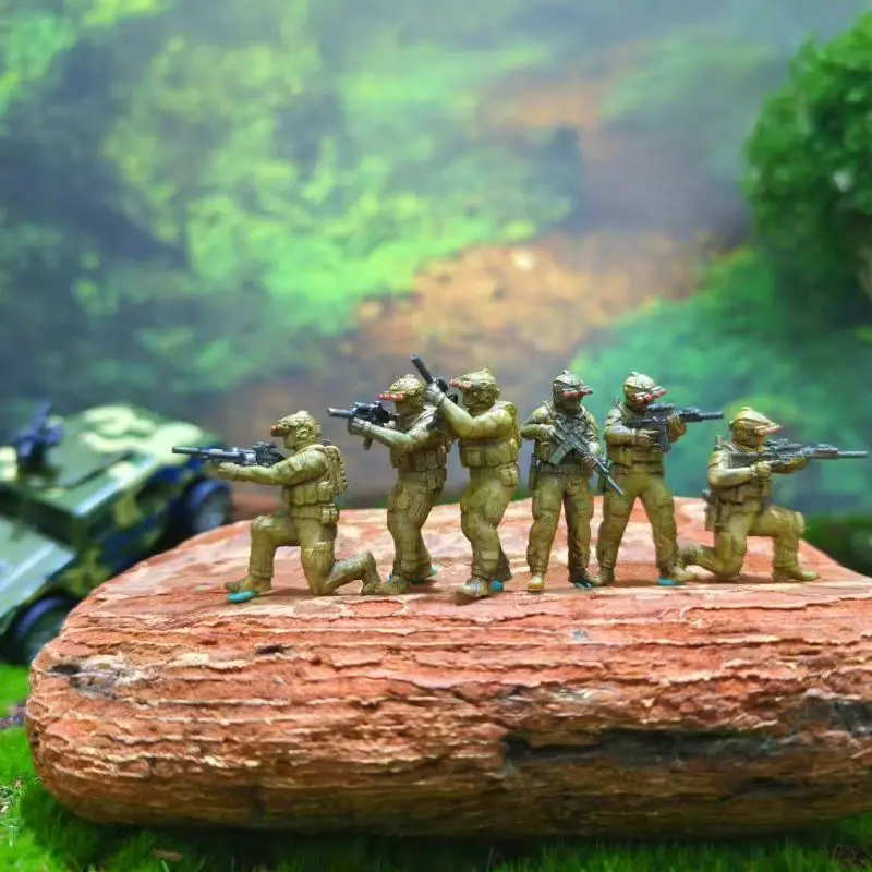 2025 nuevo 1/64 escala clásico American Navy SEAL Material de resina escena DLY juguete a juego Festival regalo modelo adorno hecho a mano