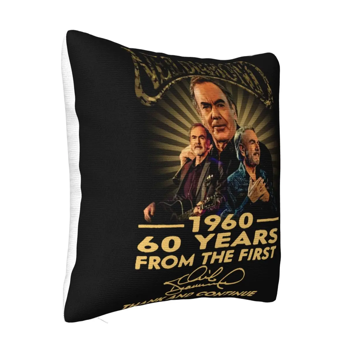 Neil Diamond 1960 60 Years From The First Signed Gift Fan Unisex T- Youth Low Price Natural Discount Pillow Case