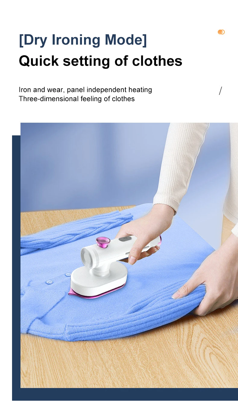 Yunchi-Ferro a vapor portátil, 25W, Portátil, Elétrico, Dobrável, Passar, Tecido, Roupa, Mini, Casa, Viagem