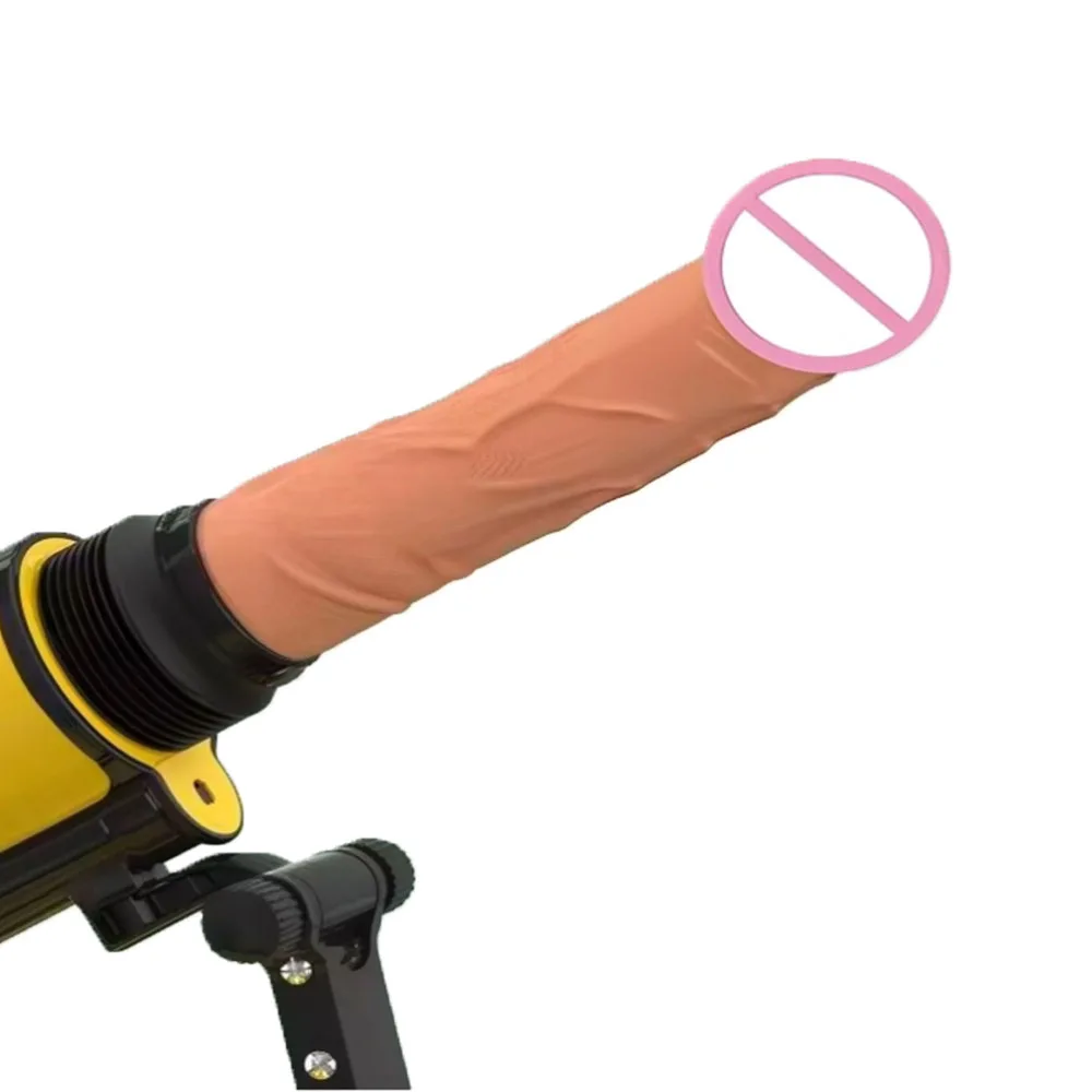 Automatic Telescopic Linear Actuator Remote Control 60mm Stroke Sex Machine Realistic Large Dildo Big Thrust Masturbator Sex Toy