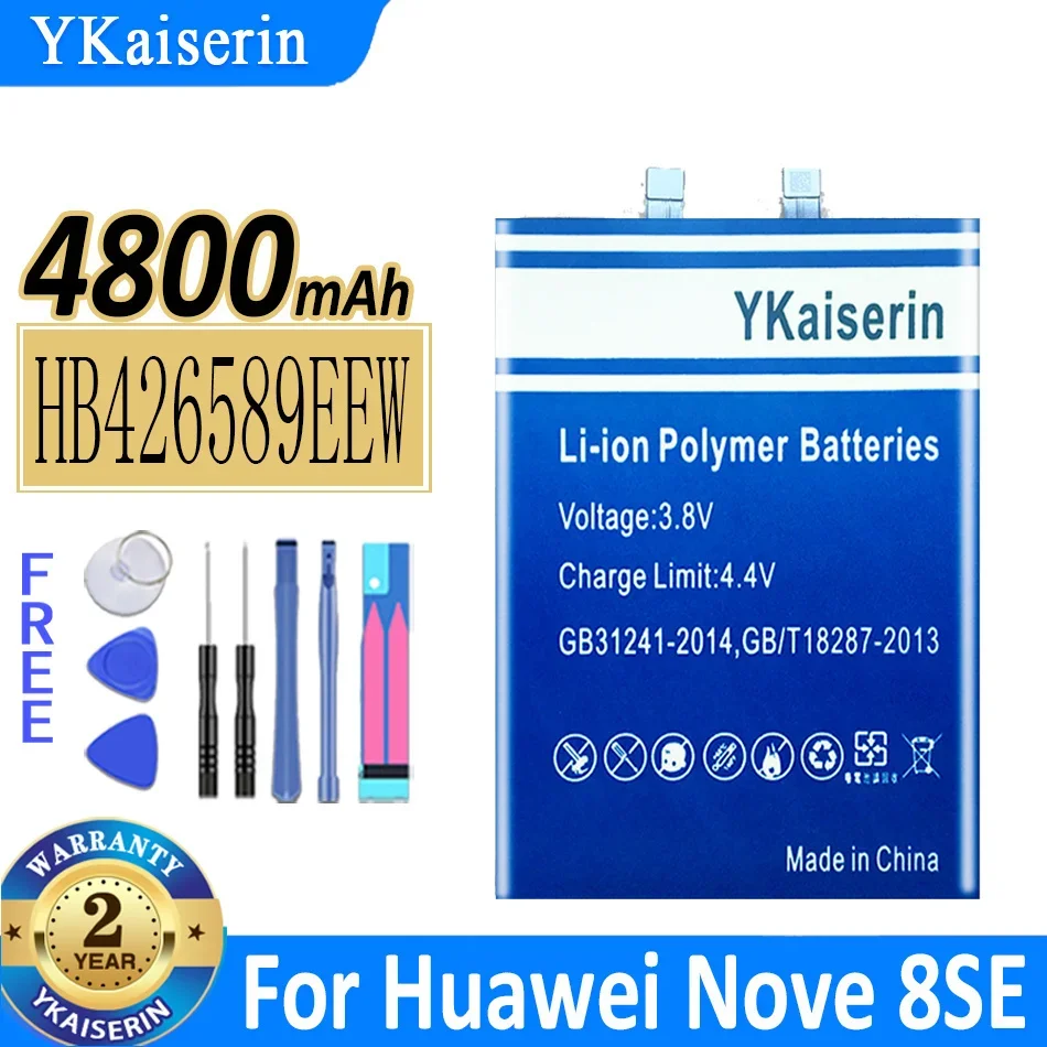 

4800mAh YKaiserin Battery HB426589EEW For Huawei Nove 8 se 8SE Batteries