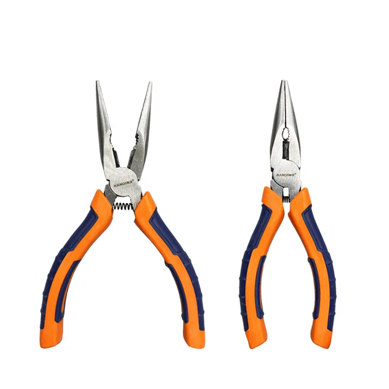 6/8inch Needle Nose Plier Long Nose Plier Multi-function Pliers For Clamping Stripping Electrician Maintenance Repair Hand Tool