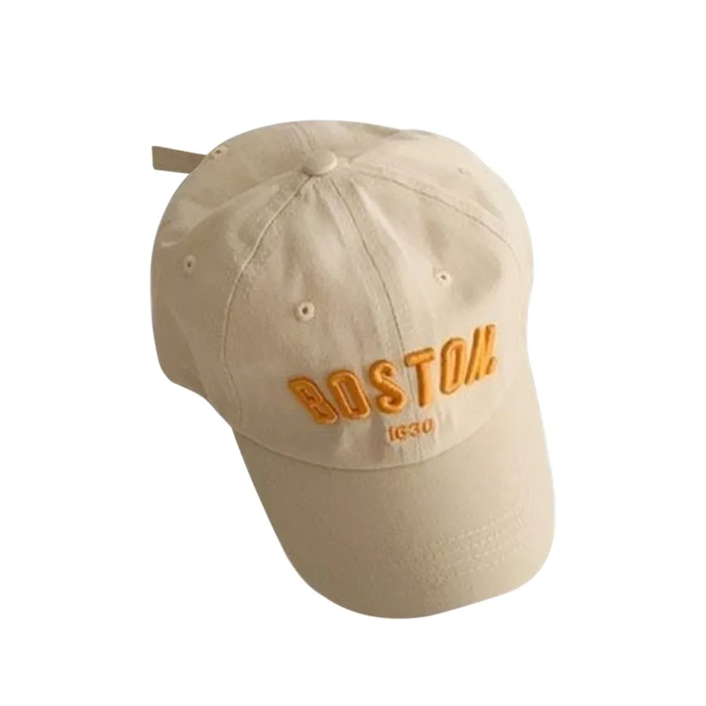 

Однотонная детская шапка с защитой от ультрафиолета, бейсболка из хлопка и полиэстера с вышивкой букв, солнцезащитная кепка для детей