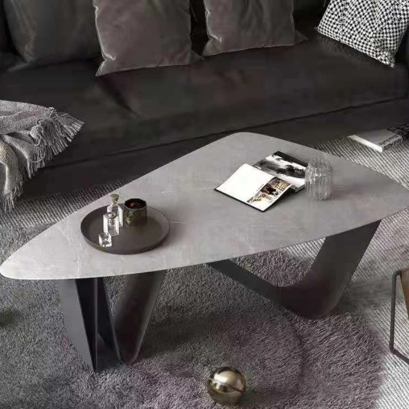Living Room Luxury Coffee Table Trau Nordic Black Mesa Lateral Mobile Coffee Table Modern Apartamento Couchtisch Furniture image 5
