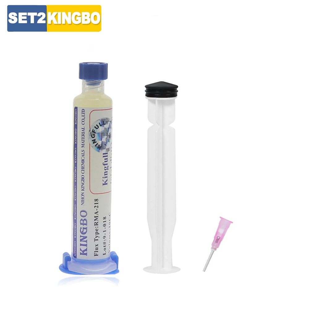 KINGBO RMA-218 10cc Soldeer Flux Soldeerbout Lassen Flux Consumentenelektronica Reparatie Soldeerpasta Voor Telefoon LED BGA SMD PGA
