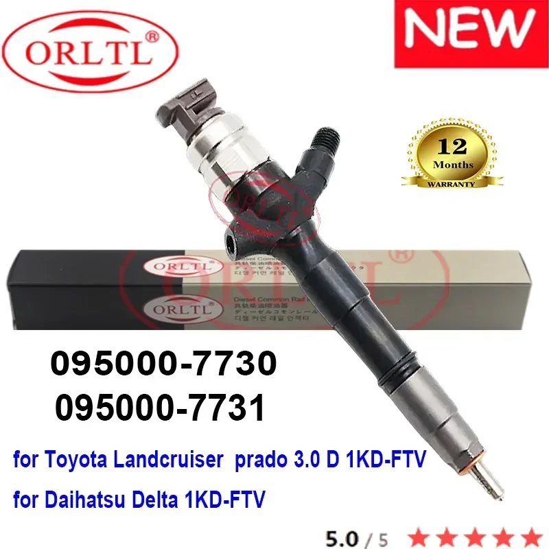 

НОВЫЙ 095000-7730 095000-7731 0950007730 Оригинальный топливный инжектор 0950007731 7730 7731 ДЛЯ Toyota Landcruiser Prado 3.0 D 1KD-FTV