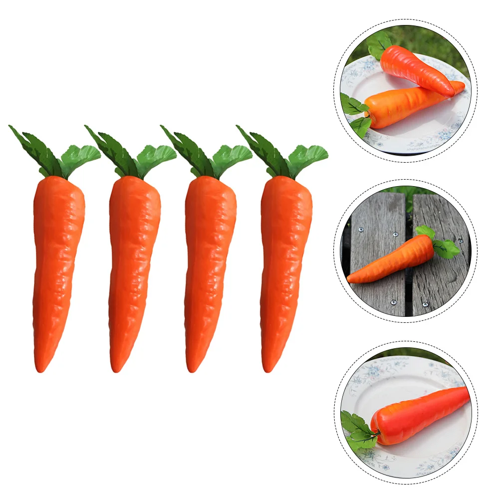 Artificial Carrot Easter Carrots Fake Vegetables Foam Photo Prop Party Favor for Decorations