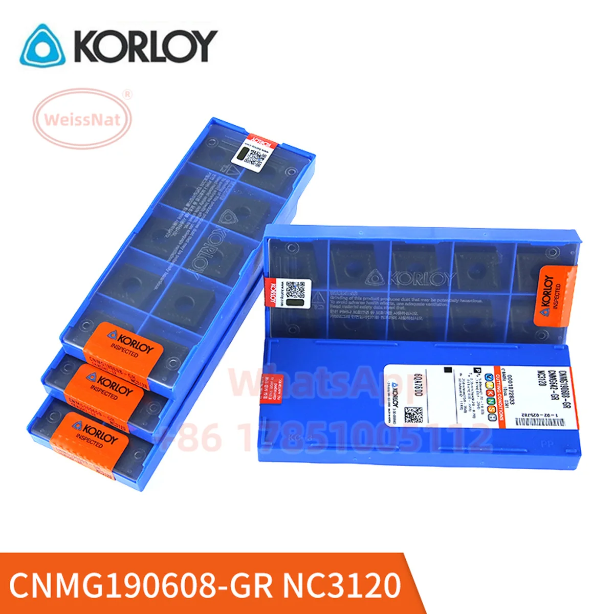 KORLOY CNMG190608 CNMG190612 CNMG190616 CNMG120408-LP NC3215 NC3030 NC3225 NC6210 NC3120 Carbide Insert CNMG Inserts