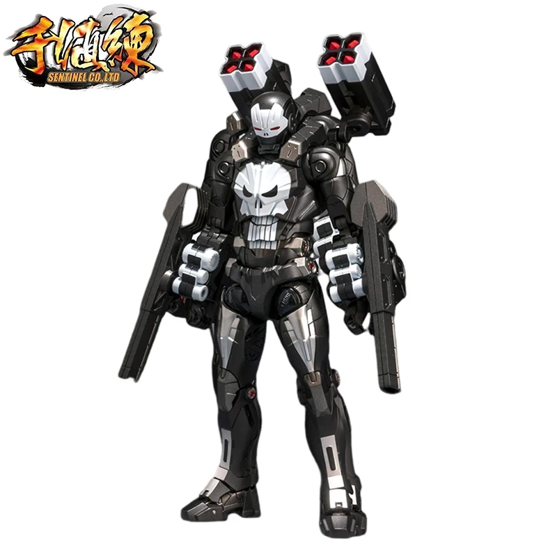 En Stock, Original y genuino, 1000 juguetes, armadura de combate, arma de guerra, Punisher, figura de acción de Anime, modelo de muñeca, estatuilla, regalo ornamental