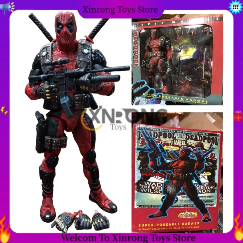 

18 см Neca Epic Deadpool X-men Action вариант фигурки Marvel Super Heroes Dead Pool с фигуркой оружия рождественские подарки игрушки