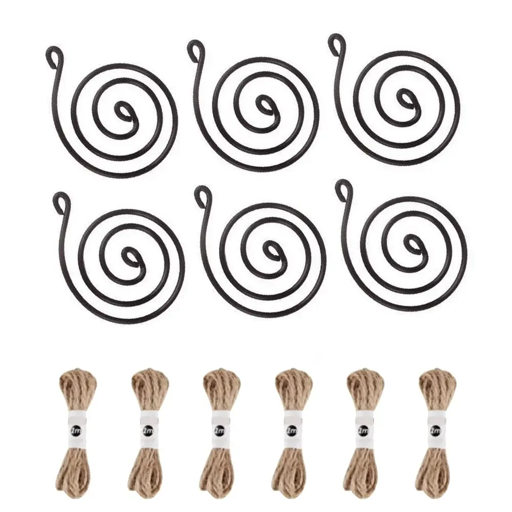 6/100/12 Pcs Hanging Air Plant Holder 2-meter Hemp Rope With Adjustable For Jute Ropes For Home Decor 5.4cm/9.5cm​ Garden Tools