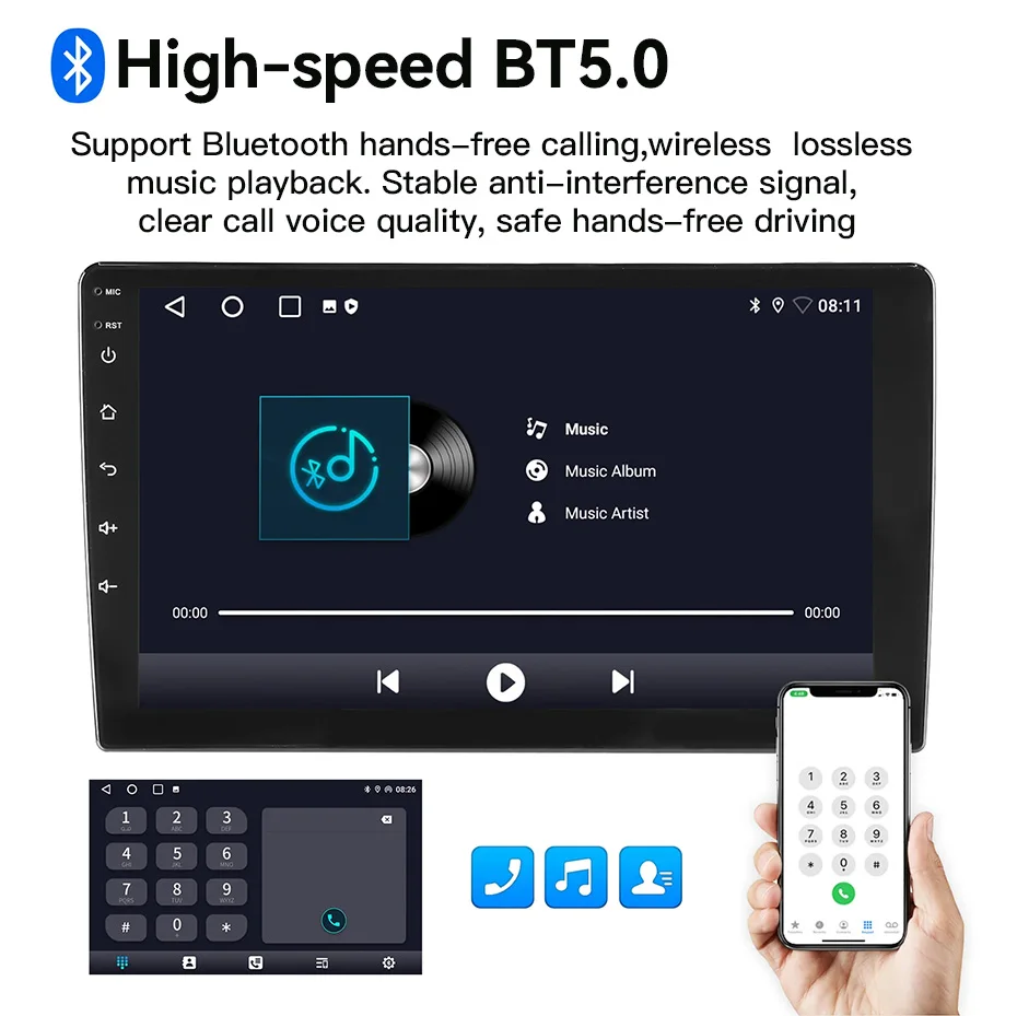 Car Radio For Toyota Corolla E120 2000‑2004 DSP GPS Wireless Carplay Android Auto Head Unit Intelligent Center Multimedia Player view 4