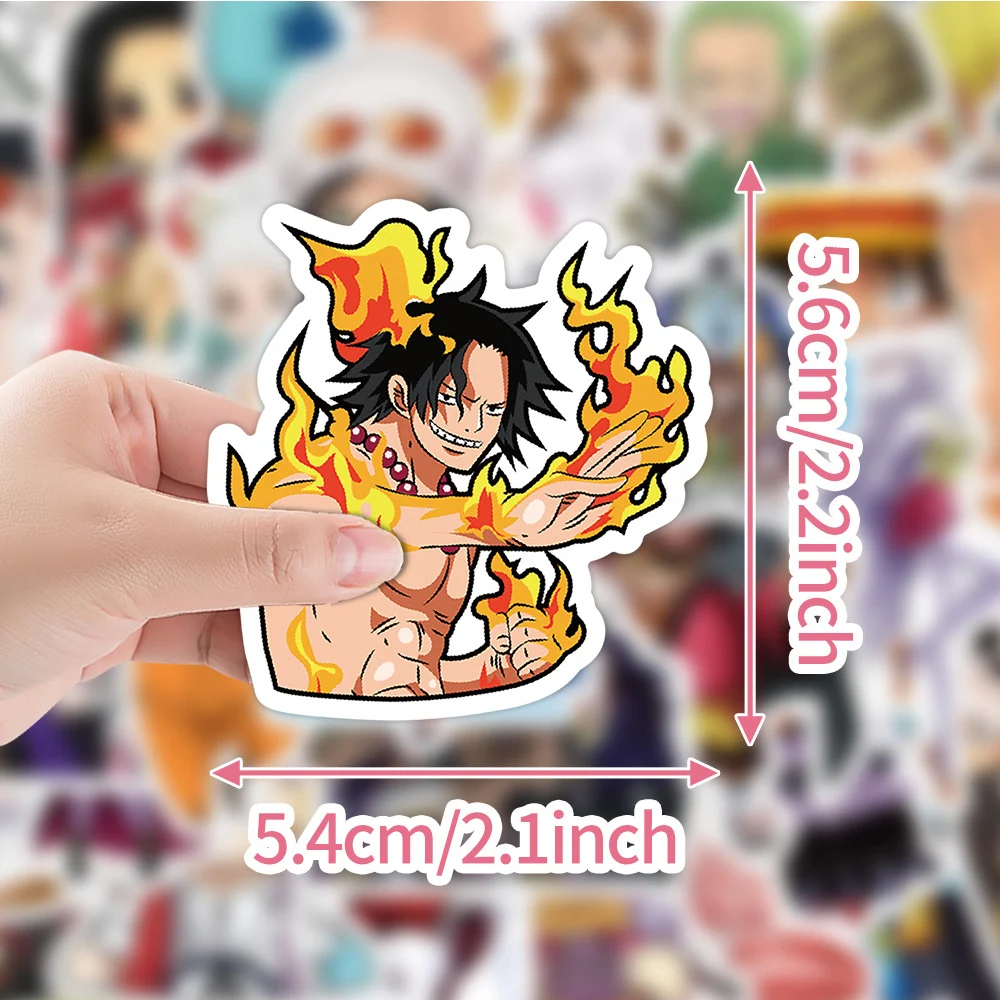 

10/30/50/100pcs Anime ONE PIECE Luffy Cartoon Stickers Cool Kid Toy Decals DIY Skateboard Suitcase Guitar Car Waterproof Sticker