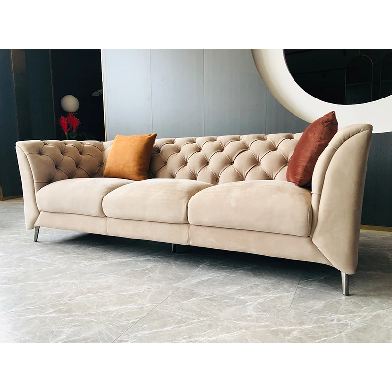 

Modern Nordic simple and lightweight luxury sofa high elasticity sponge comfortable living room sofa