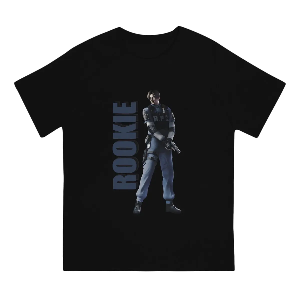 Leon Kennedy Men's TShirt RPD Rookie Distinctive T Shirt Original Sweatshirts Hipster