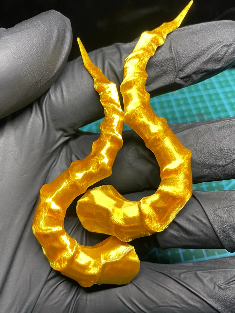 D09-P939 Handmade Toy GSC 1/12 1/8 1/6 1/4 1/3 ID75 BJD Doll Accessories Photo Props Customized Gold Animal Horn 1 Pair