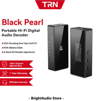 TRN Black Pearl Portable HiFi Digital Audio Decoder AMP Headphone Amplifier Dual CS43131 DAC PCM384 DSD256 3.5/4.4 Output