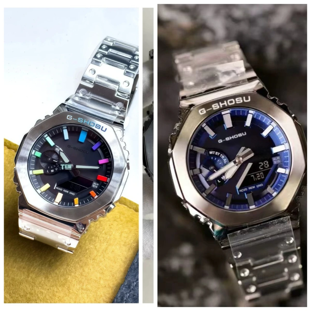 Reloj deportivo electrónico unisex LED Luz de elevación manual automática Todas las funciones funcionan resistente al agua