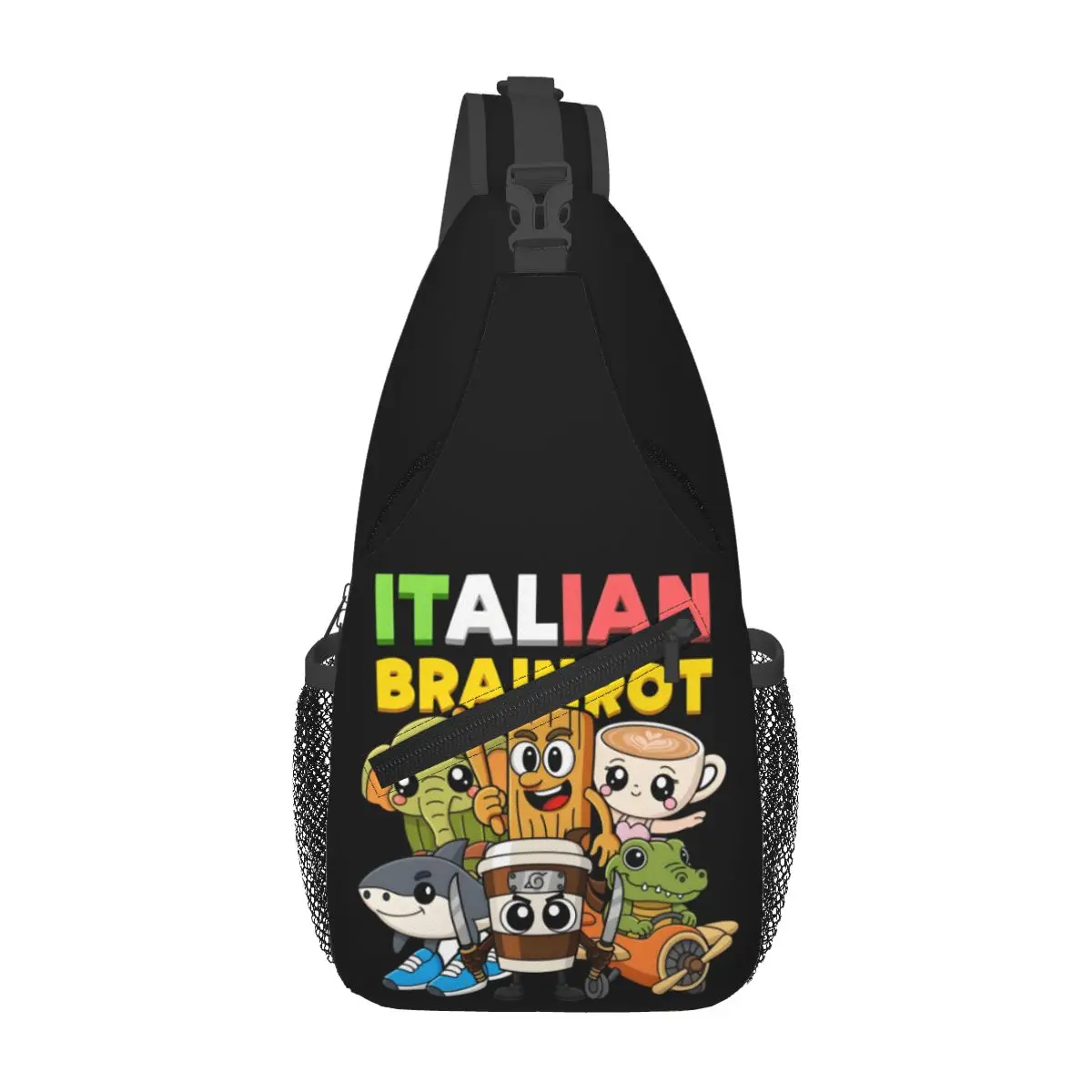 

Custom Italian Brainrot Shoulder Crossbody Chest Backpack Shoulder Chest Bags Sling Bag Animals Cartoon Shoulder Backpack