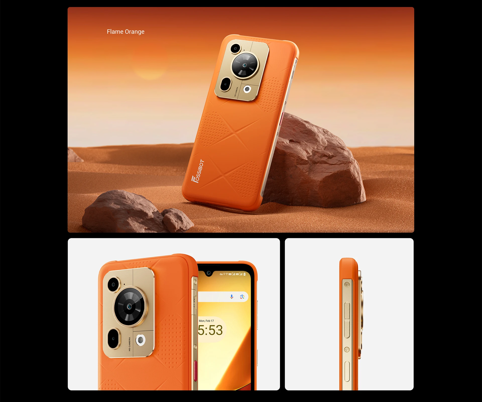 Fossibot F112 PRO, CPU: MTK6835 120Hz 6,88 pulgadas, 6,88 pulgadas HD + belleza Sharp pantalla 5G tres defensas Smartphone, 12 GB de RAM, 256 GB de ROM