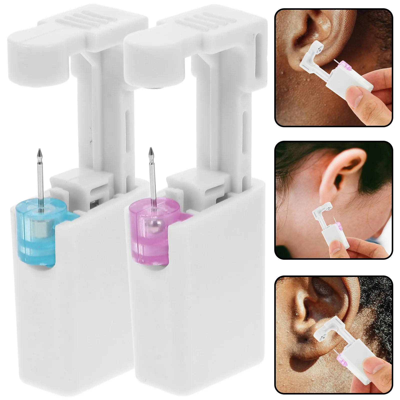 

Disposable Ear Piercer Puncture Device Body Piercing Tool Self Kit Earring Hole Nose Stud