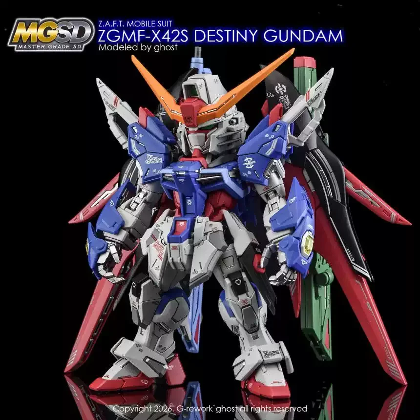 YAN High Precision Fluorescent Water Slide Decals For MGSD ZGMF-X42S Destiny Model Detail Modification DIY Accessories